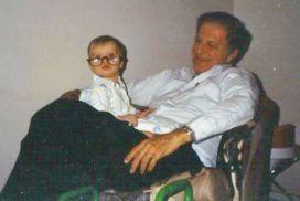 Dr. Sara Scarlet with her grandfather
