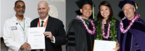 Tow Recipients Stephen N Symes, U of Miami and Mazie Tsang, U of Hawaii