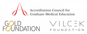 Logos of ACGME, Gold, Vilcek